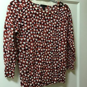 Super cute hearts J. Crew Tippi